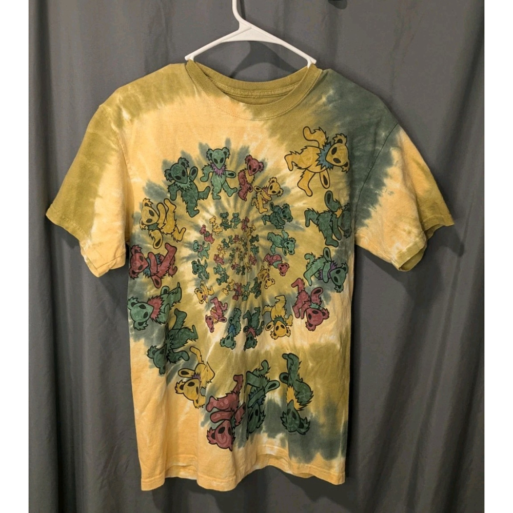Liquid Blue Grateful Dead Men's Medium Tie Dye Bears